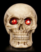 Totenkopf mit roten Augen