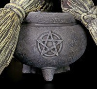 Crystal Ball Holder - Witch Broom