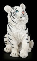 Weiße Tigerbaby Figur - Sitzend auf dem Boden