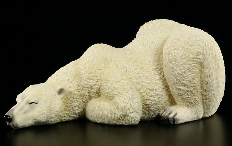Polar Bear Figurine - Sleeping