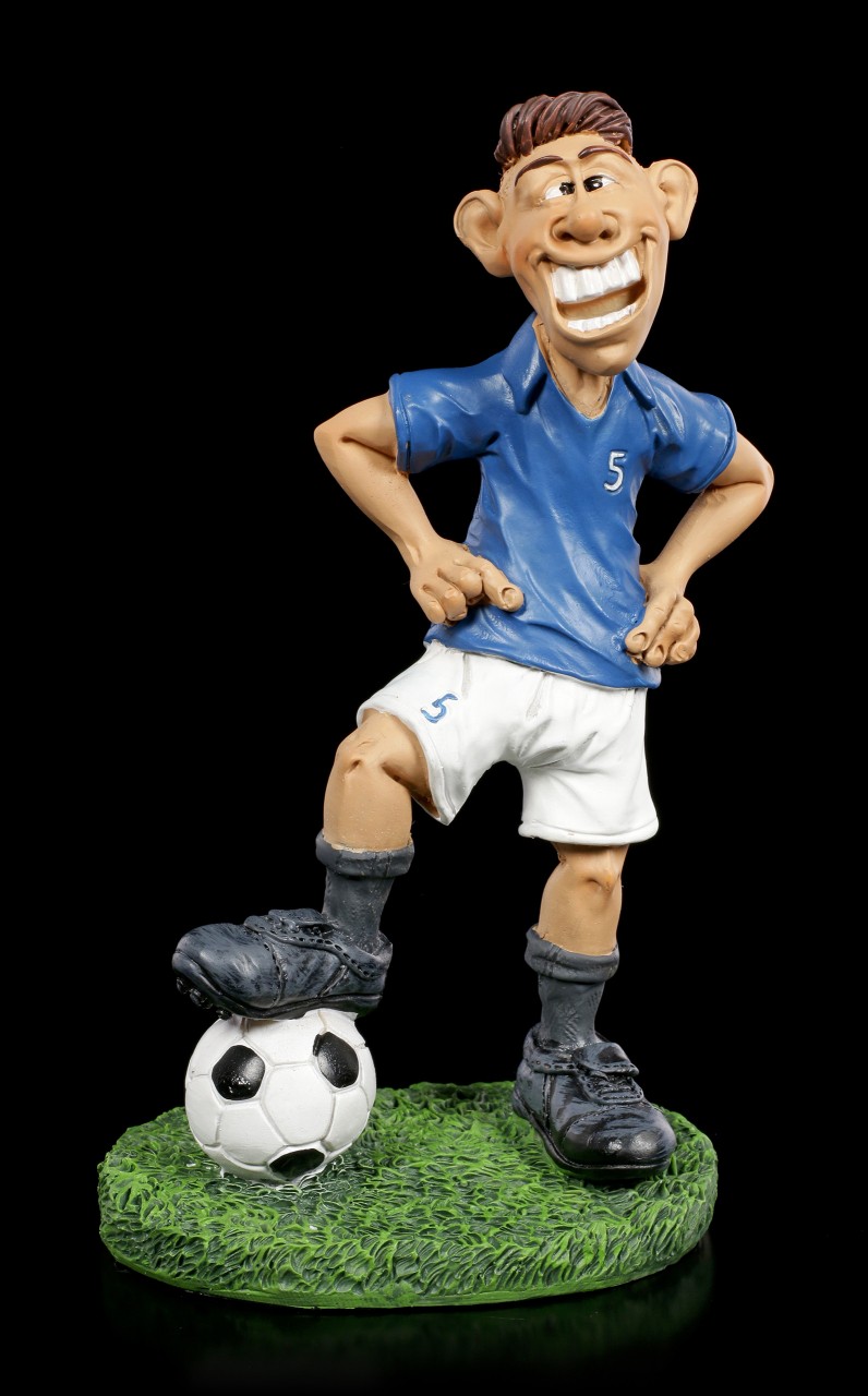 Funny Sports Figur - Fußballspieler im blauen Trikot