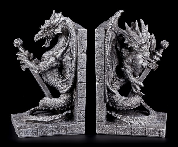 Dragon Bookends Set - Guardian of the Knowledge