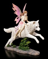 Fairy Figurine - Jeora on Wolf