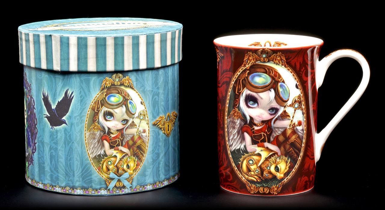 Fairy Porcelain Mug - Clockwork Dragonling