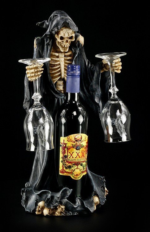 Death Bottle & Glass Holder