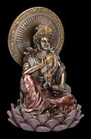 Buddha Figur - Guanyin auf Lotus