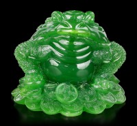 Feng Shui Figur - Geldfrosch jadefarben