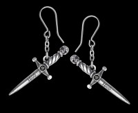 Alchemy Sword Earrings - Hand Of Macbeth