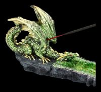 Incense Burner Dragon - Green Guardian