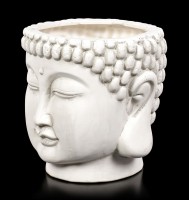 Terrakotta Blumentopf - Buddha Kopf