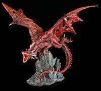 Große rote Drachen Figur - Red Fury