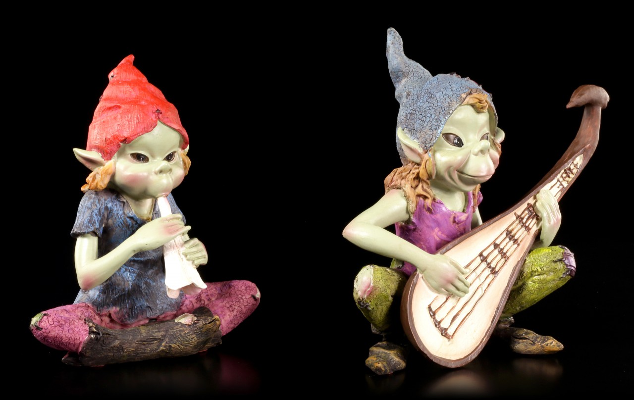 Pixie Figurines - Musician - Set of 2