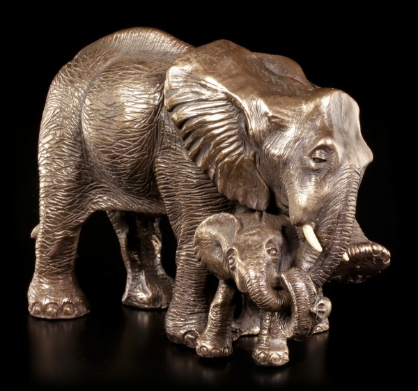 Elefanten Figur - Mutter mit Baby