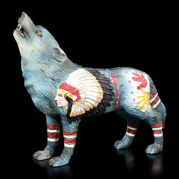 Wolf Spirit Figur - Häuptling