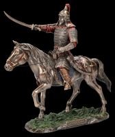 Genghis Khan Figurine on Horseback with Sabre