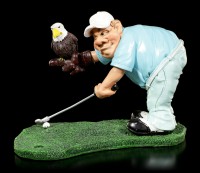 Golfspieler Figur mit Adler auf Arm - Eagle Putt
