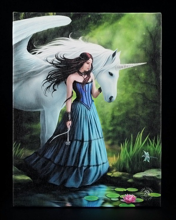 Small Canvas - Enchanted Pool by Anne Stokes