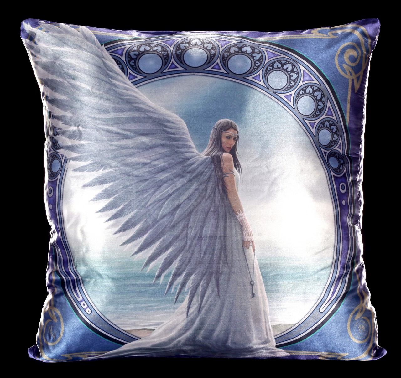 Large Cushion with Angel - Spirit Guide