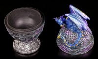 Faberge Egg Box - With blue Dragon
