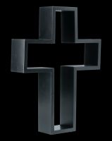 Wall Shelf - Black Crucifix