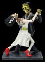 Skeleton Figurine - Frankensteins Monster & Bride dancing