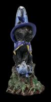 Witches Cat Figurine - Sooky sitting in a Cresent Moon