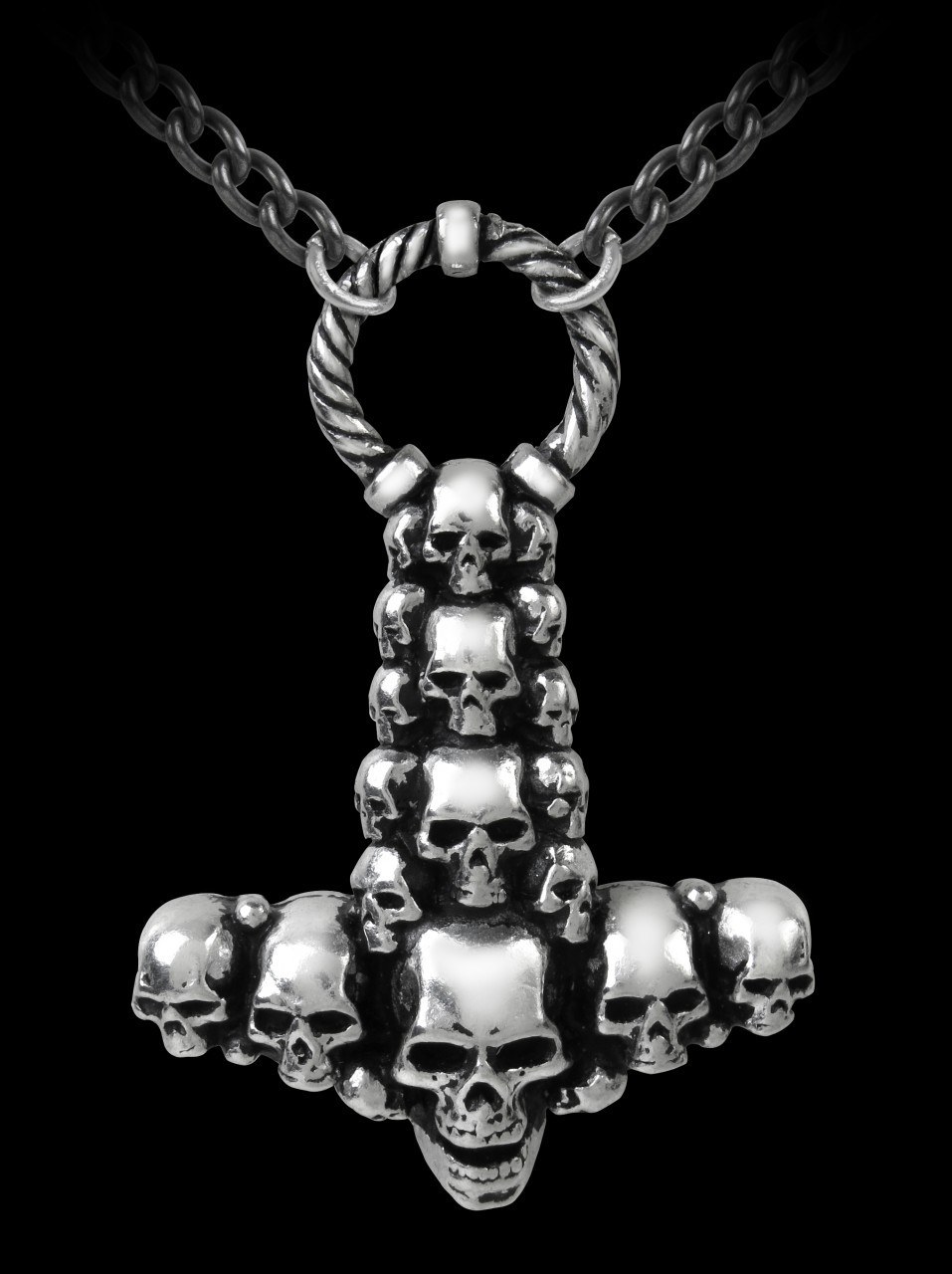 Alchemy Totenkopf Halskette - Skullhammer