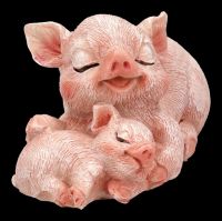 Mini Pig Figurine with Baby Pig - Snuggle