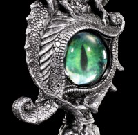 Drachen Figur mit grünem Auge - Into your Soul