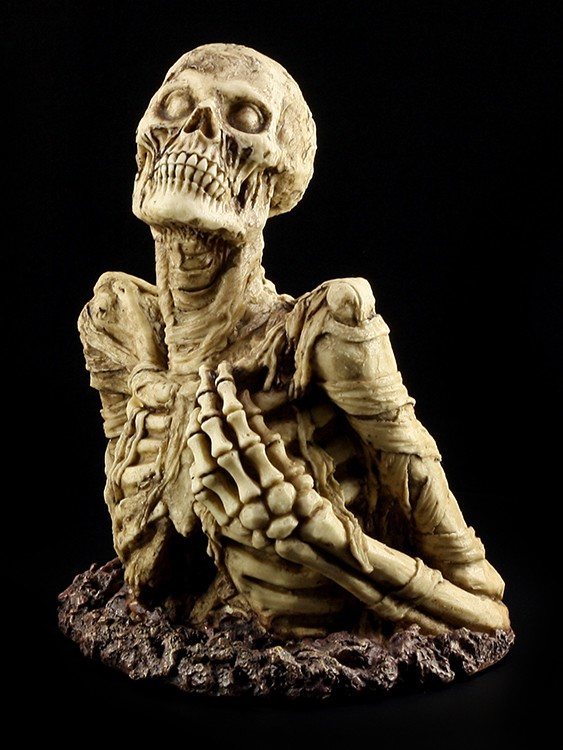 Große Skelett Figur - Halb Verweste Leiche