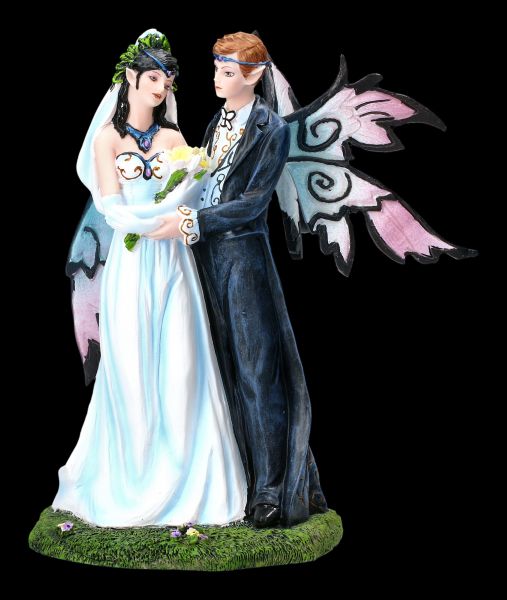 Fairy Figurines - Wedding Couple Fairy Wedding