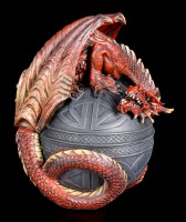 Celtic Box with Red Dragon