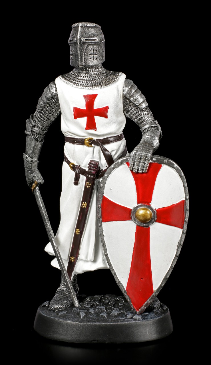 Crusader Figurine with lowered Sword