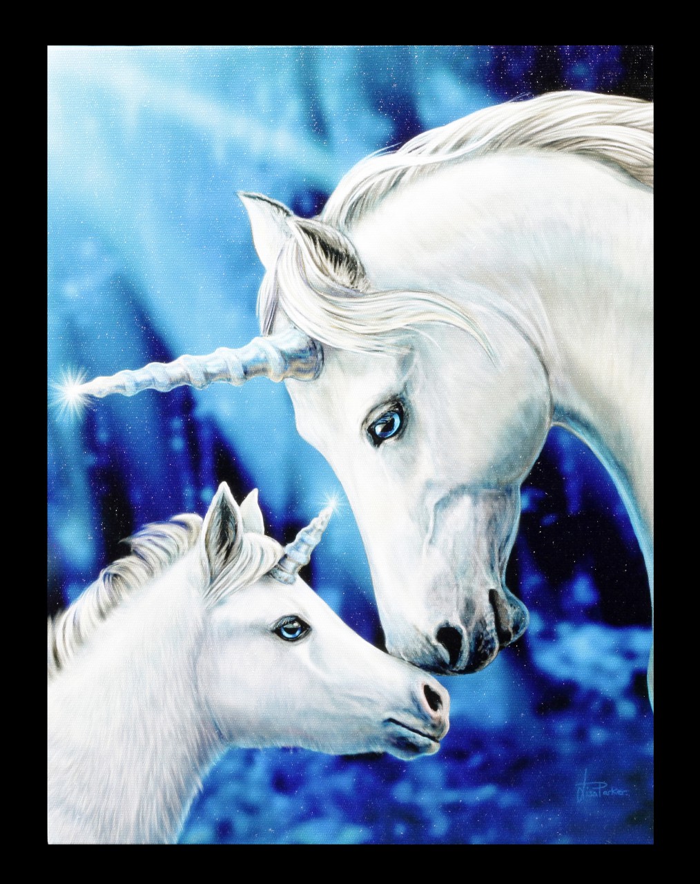 Small Canvas Unicorn - Sacred Love by Lisa Parker