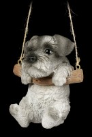 Hanging Dog Figurine - Schnauzer Puppy