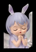 Praying Angel Figurine with Wings purple