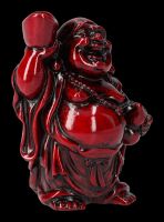Lucky Buddha Figurine - Red Laughing