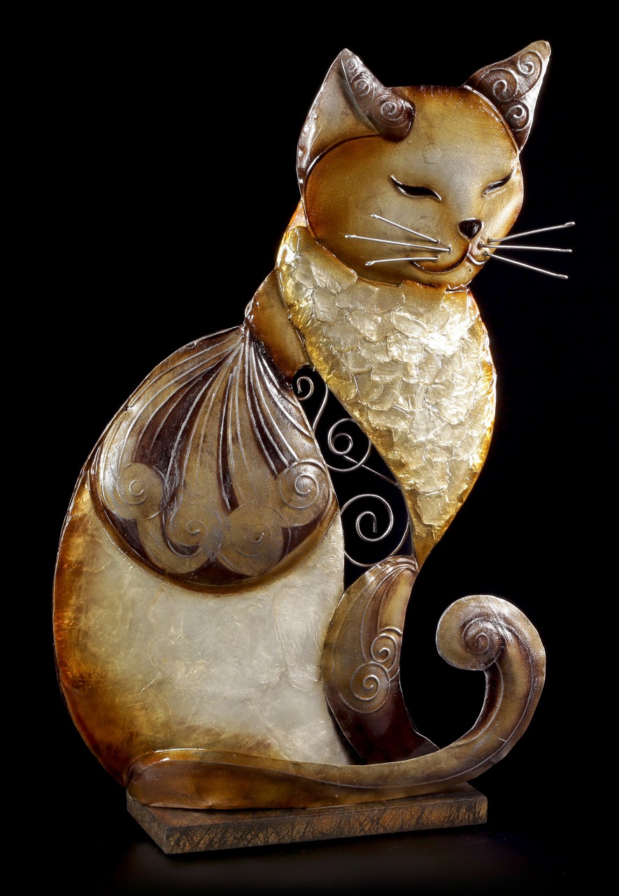 Metal Figurine - Relaxed Cat