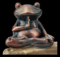 Frosch Figuren beim Meditieren