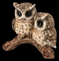 Baby Owls on Branch Decoration Figurine