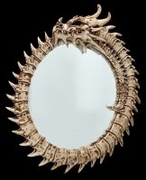 Wandspiegel - Drachen-Skelett Ouroboros