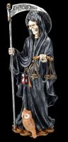 Santa Muerte Figur mit Waage schwarz