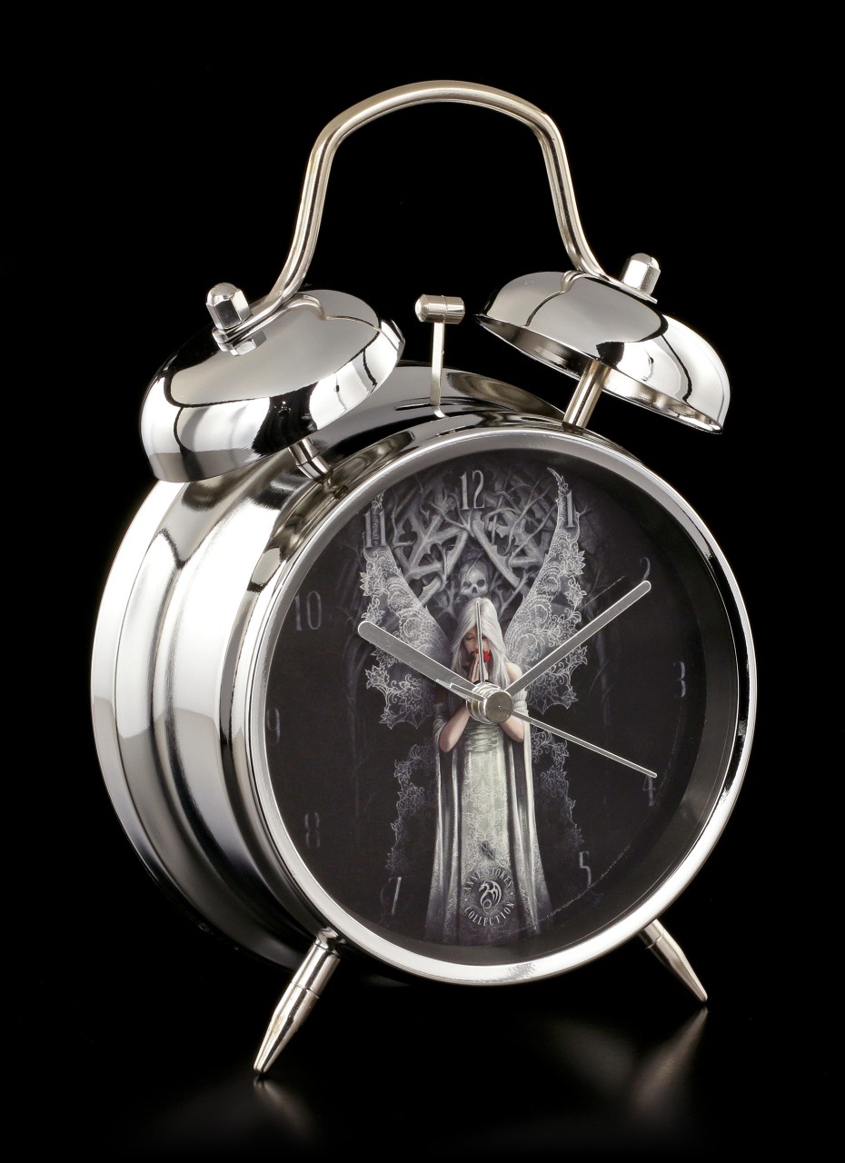 Retro Alarm Clock with Gothic Angel - Only Love Remains