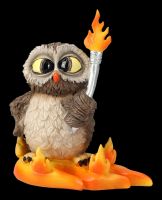 Funny Owl Figurine - Element Fire