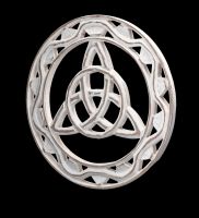 Wall Ornament - Triquetra Wood white