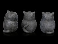 Drei Dicke Katzen Figuren - Nichts Böses