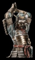 Samurai Warrior Figurine with Sword and Armor