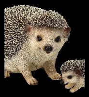 Hedgehog Figurines - Mother with Baby