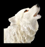 Winter Wolf Figur - weiß heulend