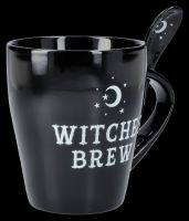 Tasse mit Löffel - Hexen Witches Brew